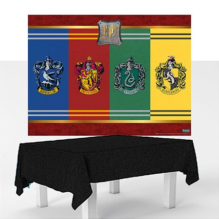 Kit Festa Harry Potter Decoração Aniversário Toalha + Painel