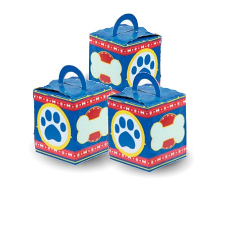 Caixa surpresa Decoração Patrulha Pets Azul festa 3 Un