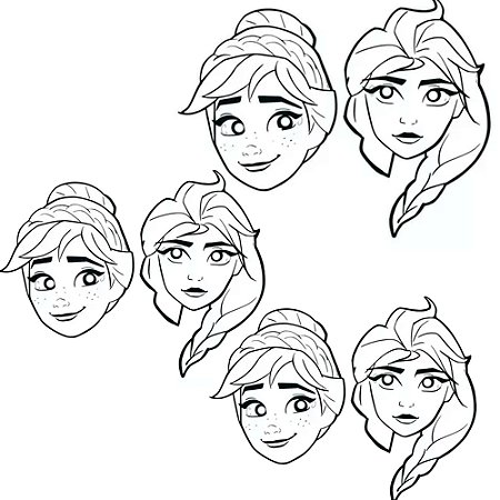 Mascara de Papel para pintar decoração Frozen festa  06 Un