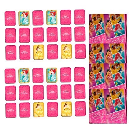 8 un Jogo da Memoria Lembrancinha Decoração Princesas Festa