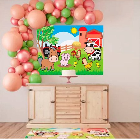 Decoração festa Fazendinha Painel TNT GIGANTE 1,40m aniversá