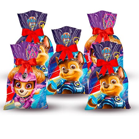 48 Sacolas Surpresa Lembrancinhas Patrulha Canina Festa Deco