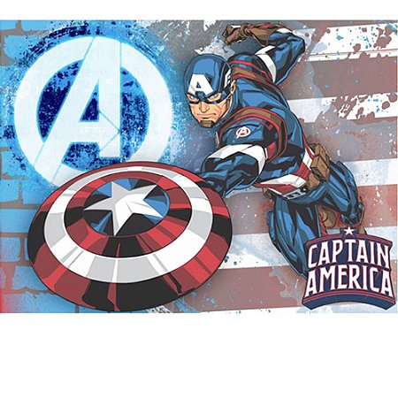 Decoração festa Capitão América Painel TNT 1,40m aniversário