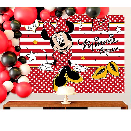 Painel Gigante Decoração Minnie festa aniversário 1m