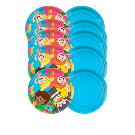 12 uni Pratos Decoração Mundo Bita festa Aniversário 18cm