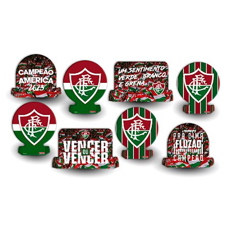 8 Display de mesa Decoração Fluminense Festa Aniversário