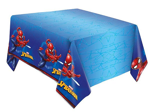 Toalha de Mesa 120x220cm Decoração Homem Aranha Festa