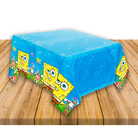 Decoração Bob Esponja festa Toalha de mesa Papel 120x220 Cm