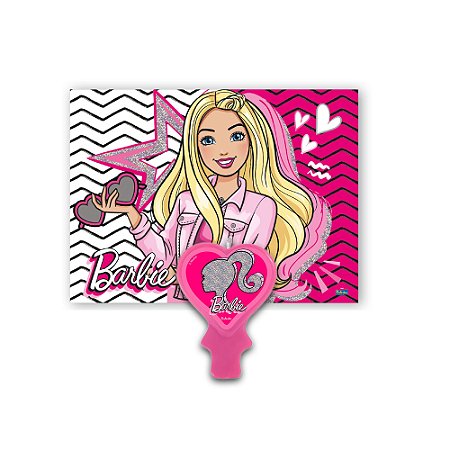 Kit festa Barbie Decoração Aniversário Painel TNT + Vela