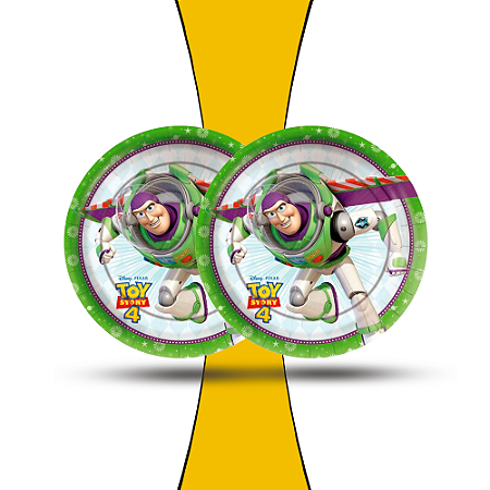 24 Un Pratos Decoração Toy Story Festa Aniversário 18cm