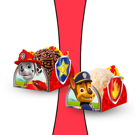 50 Forminhas 3D Decoração festa Patrulha Canina aniversário