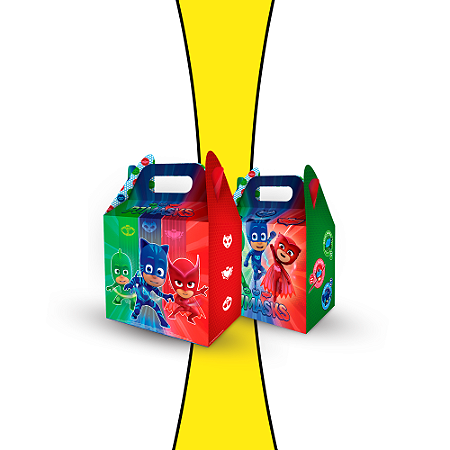 8 Caixa Lembrancinha Surpresa Decoração Pj Masks Festas
