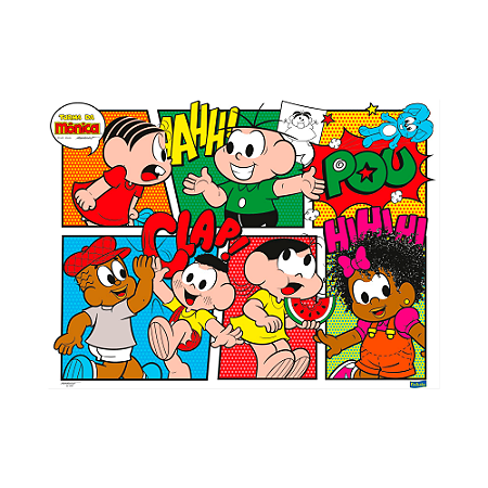 Painel TNT Decoração Turma da Monica festa Aniversário 1,40m