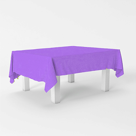 Toalha de Mesa Roxo Grande PLástca Decoração Festa 137X183cm