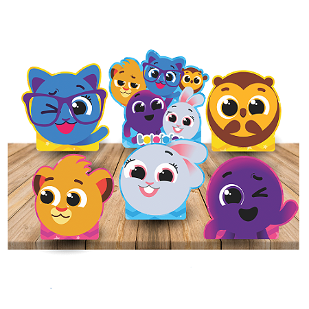 Decoração festa Display de mesa EVA  Bolofofos 6 Unidade