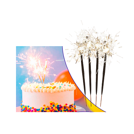 Kit 40 velas Faisca Estrelinhas Sparklers Festa Eventos aniv