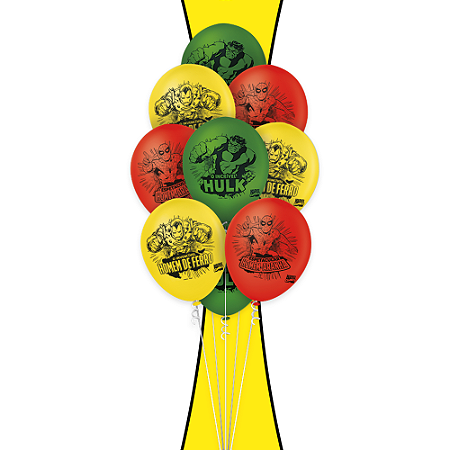 25 Balão Bexigas Festa Mavel Vingadores Decoração quadrinhos