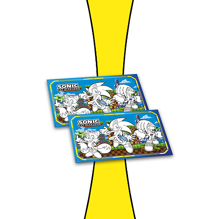 8 Lembrancinhas Para Colorir Festa SONIC Decoração aniversár