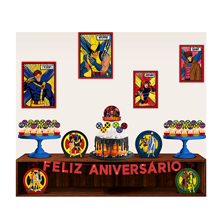 Kit festa X MEN Decoração Aniversário completo em EVA