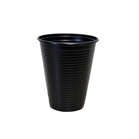 Kit Descartáveis Preto Econom 50 Pessoas Pratos Copos Garfos