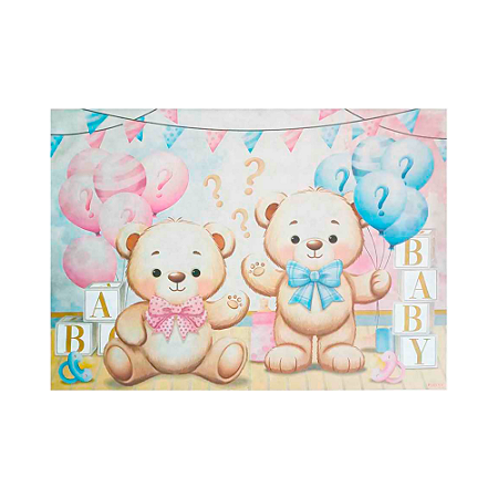 Painel TNT Gigante Decoração Chá Revelação Festa Aniversário