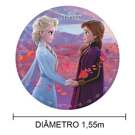 Painel Sublimado em Tecido Festa Frozen Decoração 1,55cm
