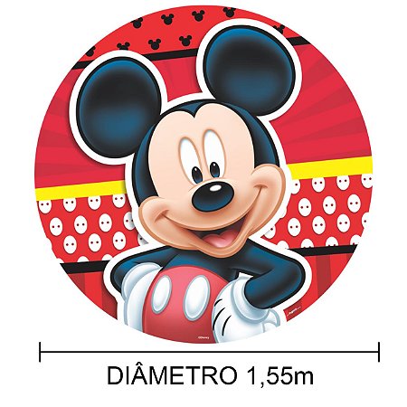 Painel Sublimado em Tecido Festa Mickey Decoração 1,55cm