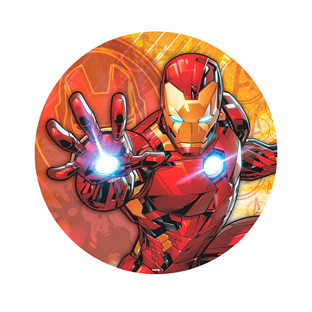 Painel Sublimado Tecido Festa Homem De Ferro Decoração 1,55m