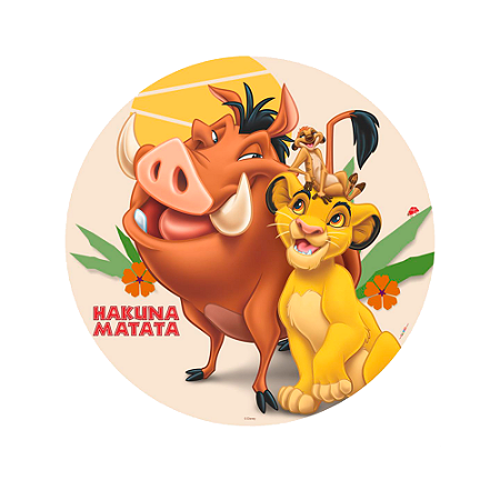 Painel Sublimado Tecido Festa Rei Leão Decoração 1,55m