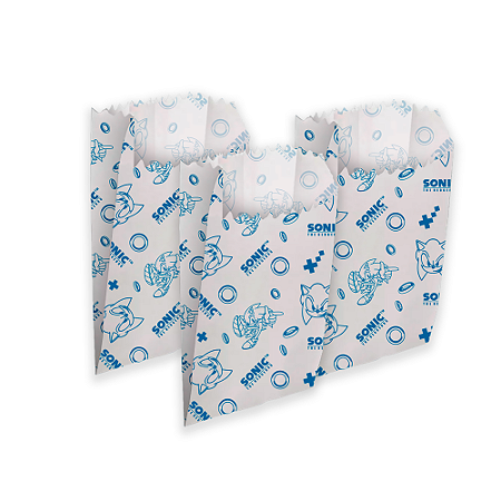 50 Sacos De papel Temático festa Sonic Decoração