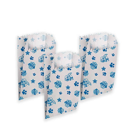 50 Sacos De papel Temático festa Patrulha canina Decoração