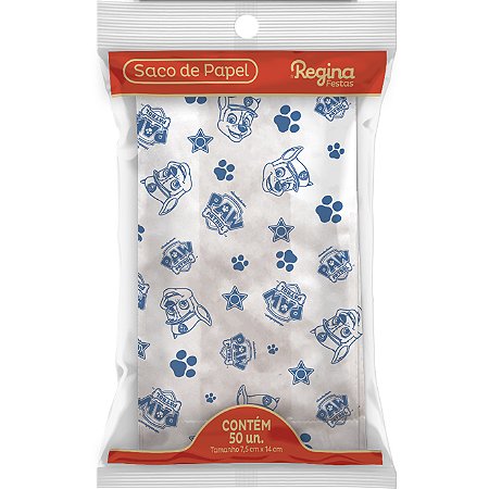 50 Sacos De papel Temático festa Patrulha canina Decoração