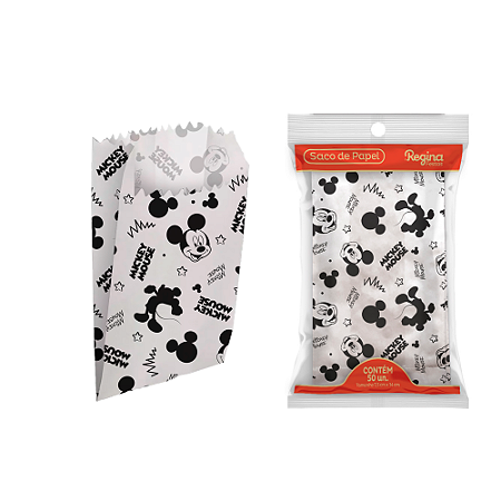 50 Sacos De papel Temático festa Mickey Mouse Decoração