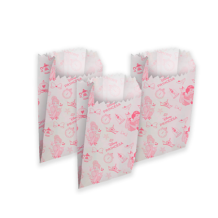 50 Sacos De papel Temático festa Princesas Disney Decoração