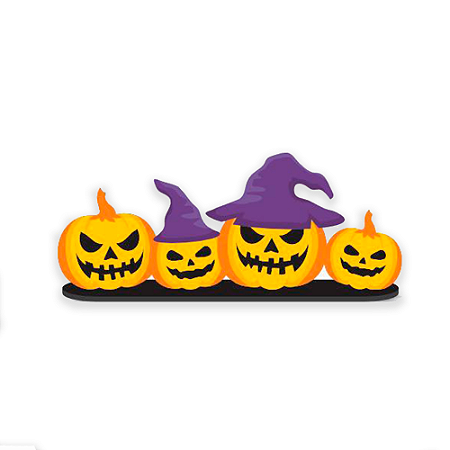 Decoração Halloween Festa Aboboras fica em pé EVA de 41,5cm