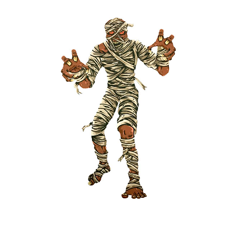 Decoração Festa Halloween MUMIA Painel EVA completo 53cm