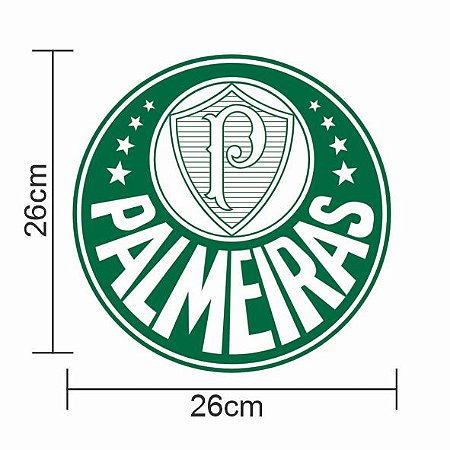 Painel Festa Palmeiras ESCUDO Decoração EVA 3D 26cm