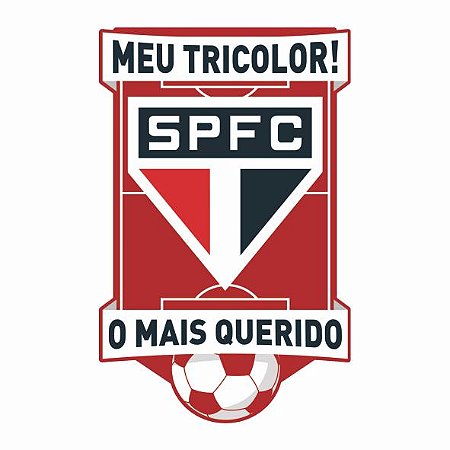 Painel Festa São Paulo Decoração Tricolor Aniversário 46,5cm