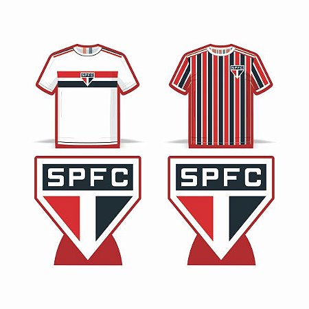 4 Display Decoração São Paulo Festa Aniversário EVA 27cm