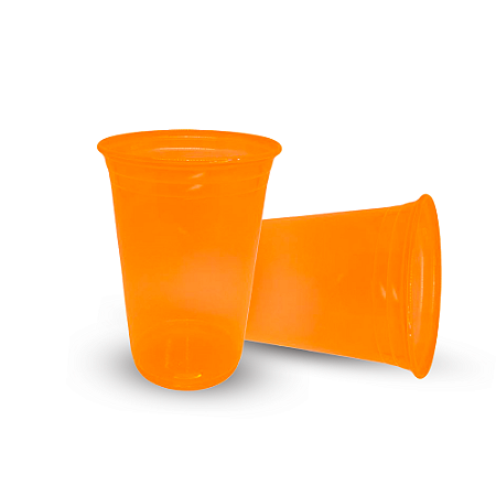 15 Copos Autraliano Festa balada Aniversá 440ML NEON Laranja