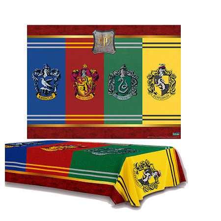 Kit festa Harry Potter Decoração Aniversário Toalha+Painel