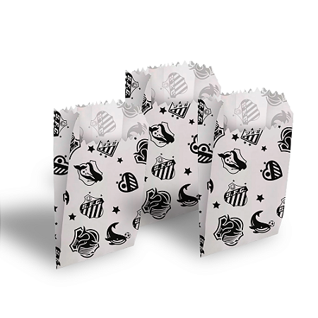 50 Sacos Pipoca Doce Salgado Temático festa Santos Decoração