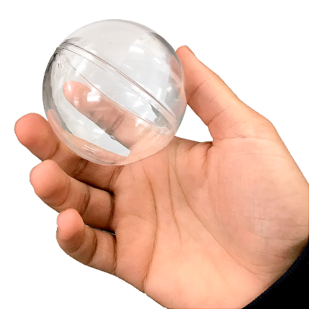 6 ESFERAS ACRILICAS TRANSPARENTE MAIS DURABILIDADE 7CM