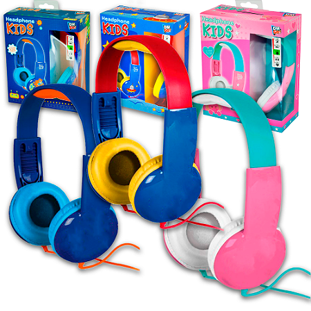 KIT 20 HEADPHONE KIDS GO fone para Crianças  ATACADO