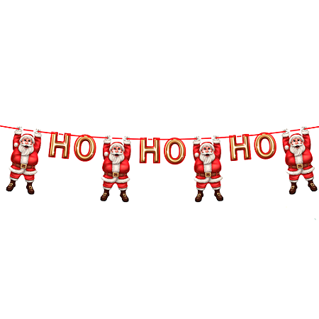 Faixa Festa Natal Decoração HOHOHO Completa 1,20m