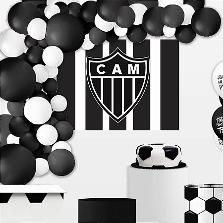 Painel Festa Atlético Mineiro Decoração Aniversário GG 1,03m