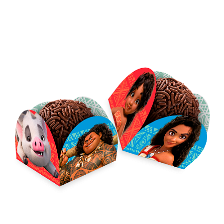 50 Forminhas para doces Festa Moana 2 Decoração Aniversário