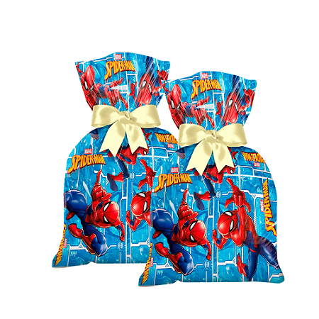 40 Lembrancinhas Sacola Supresa Festa Homem Aranha Decoração