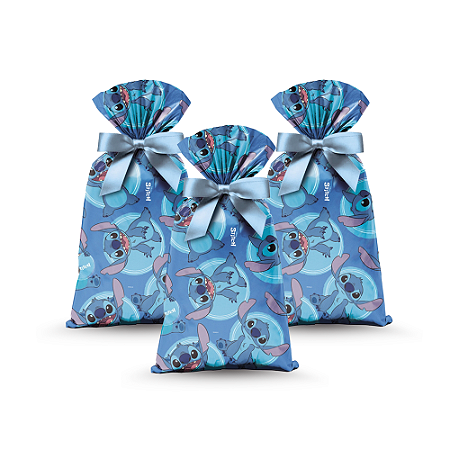 40 Lembrancinha Sacola Surpresa Festa Stitch Decoração 44cm