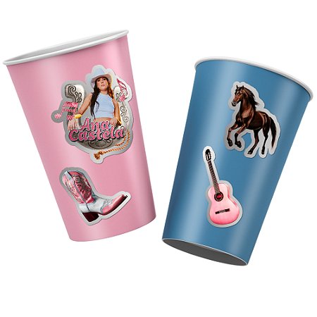 16 Adesivos festa Ana Castela Decoração Boiadeira Aniversári